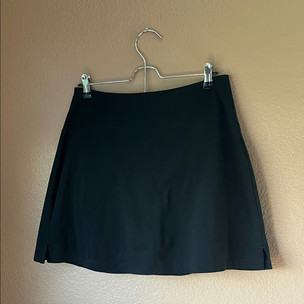 Girlfriend Collective Black Mini Skort